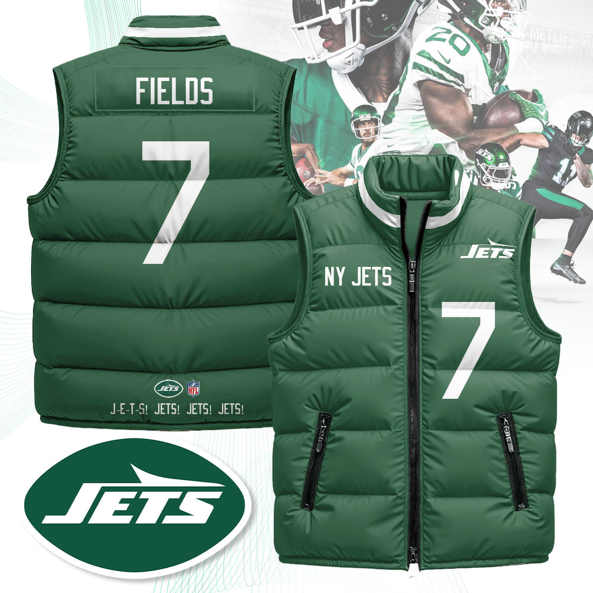 New York Jets Unisex Puffer Vest