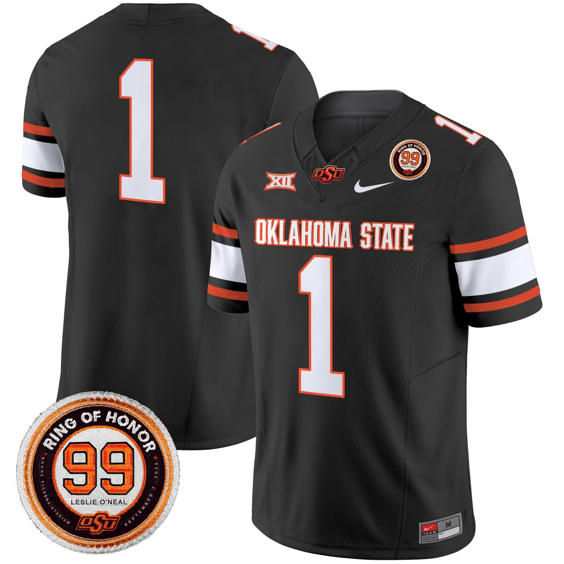 Men's Oklahoma State Cowboys 2025 Vapor Limited Jersey - Leslie O'neal Patch - All Stitched