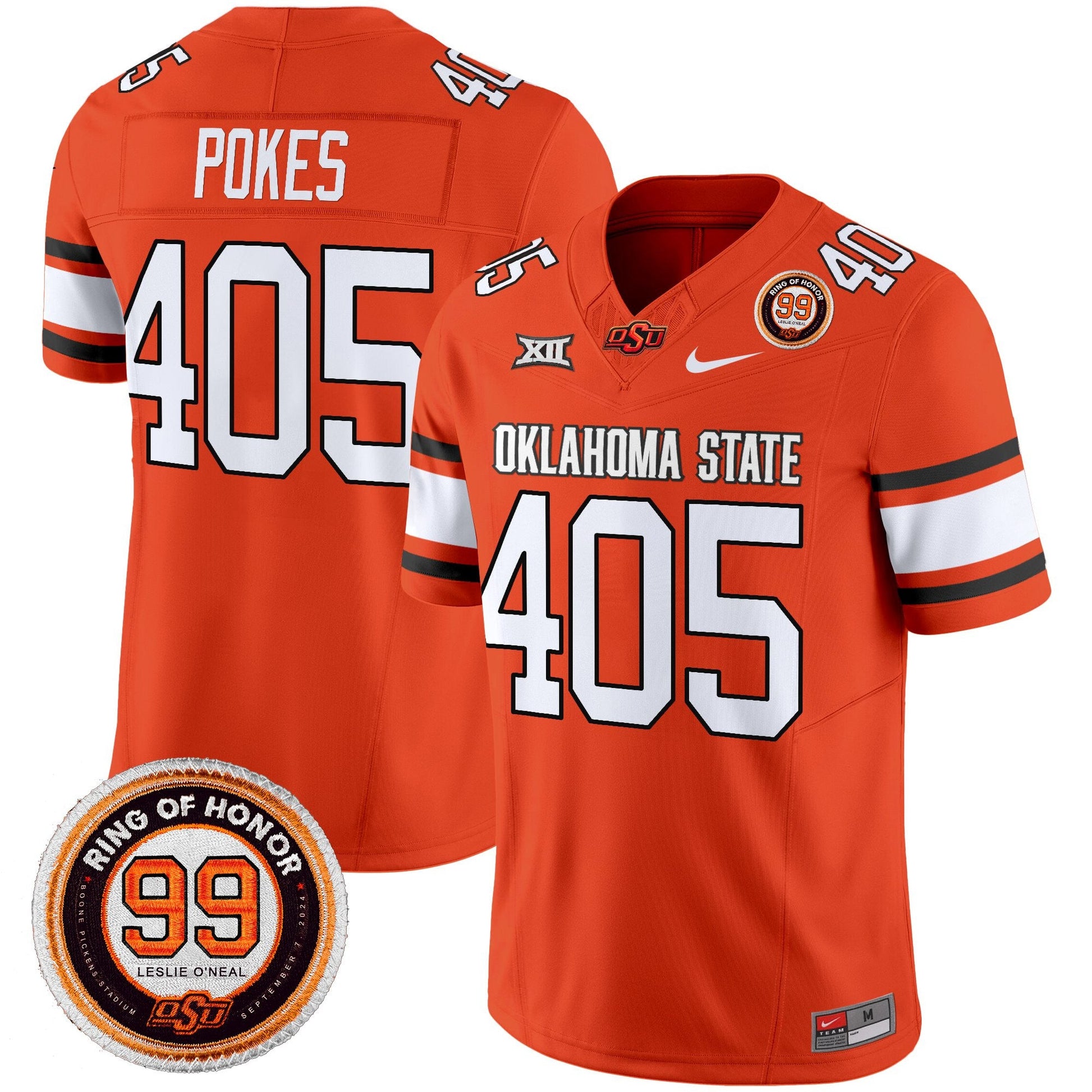 Men's Oklahoma State Cowboys 2025 Vapor Limited Jersey - Leslie O'neal Patch - All Stitched