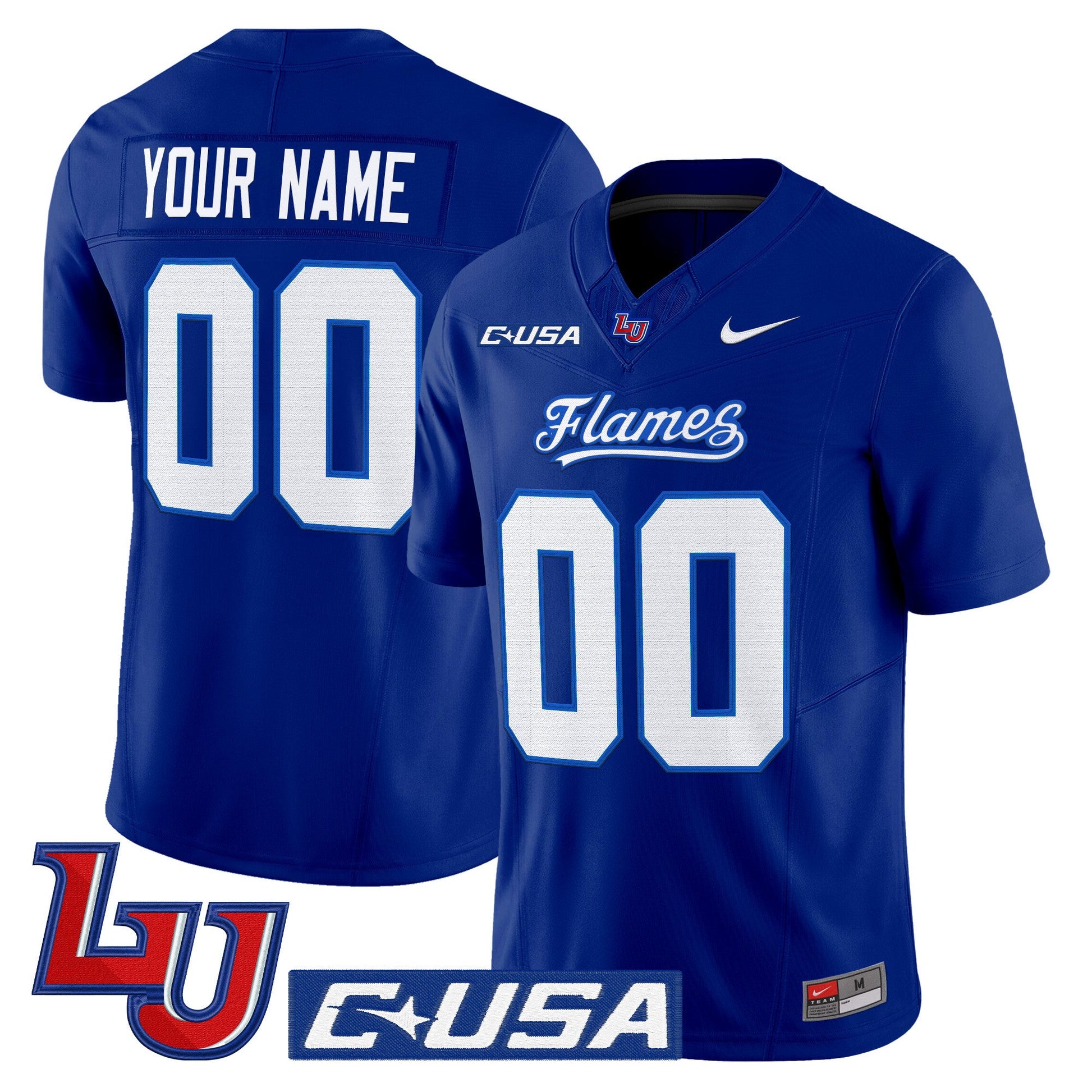 Liberty Flames 2025 Vapor Limited Custom Jersey - All Stitched
