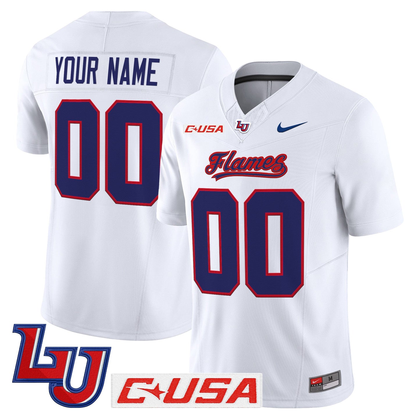 Liberty Flames 2025 Vapor Limited Custom Jersey - All Stitched