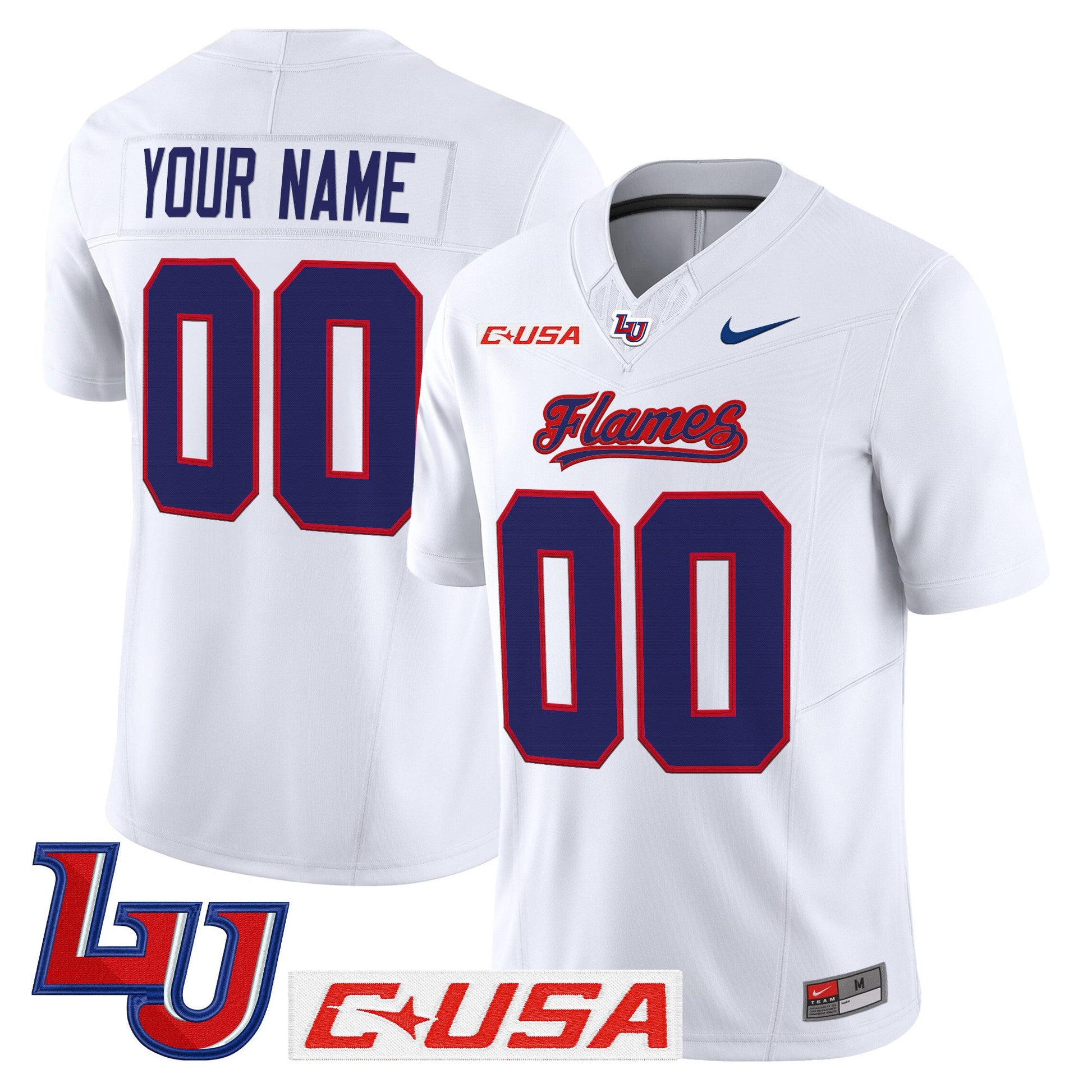 Liberty Flames 2025 Vapor Limited Custom Jersey - All Stitched