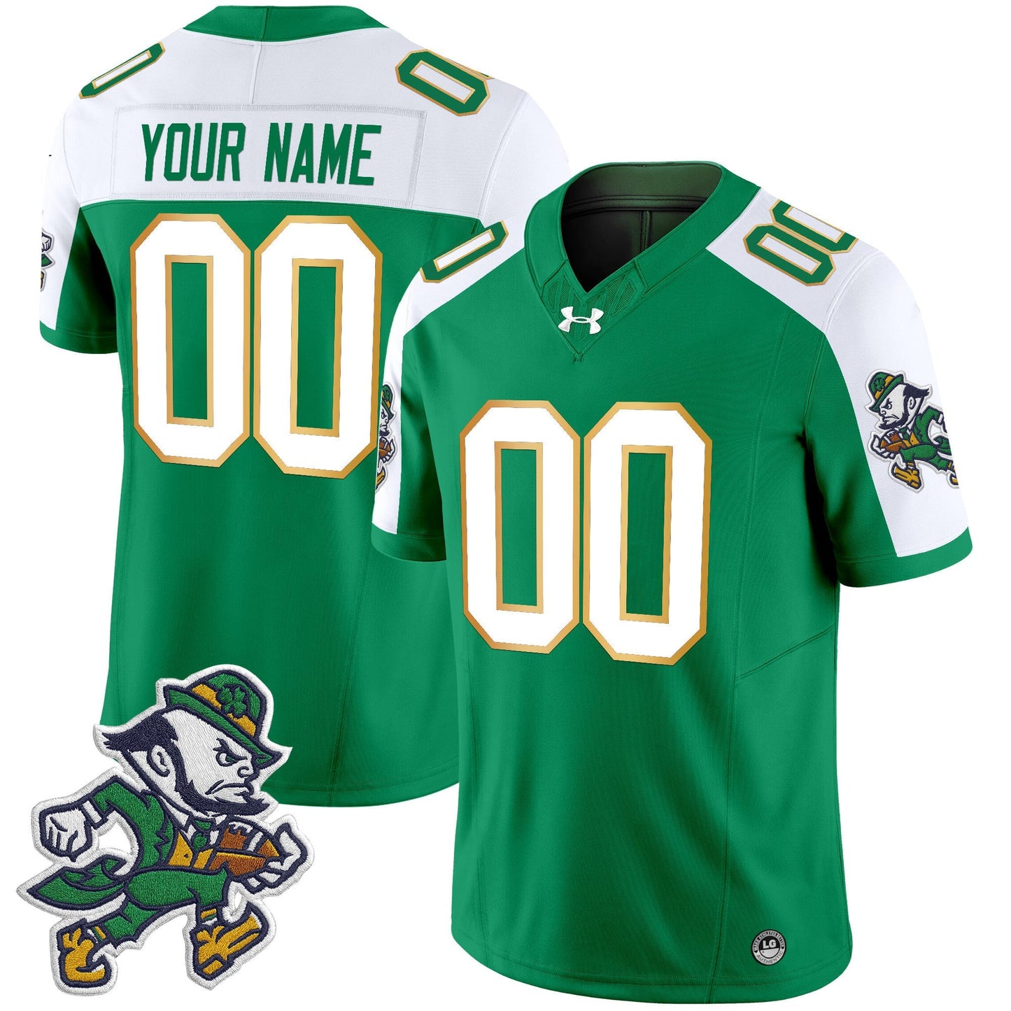 Notre Dame Fighting Irish 2025 'Gridiron Leprechaun Edition' Vapor Limited Custom Jersey – All Stitched
