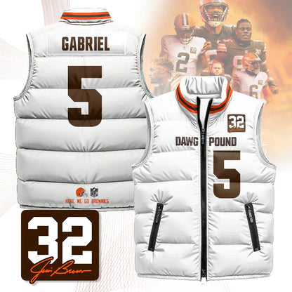 Cleveland Browns Unisex Puffer Vest