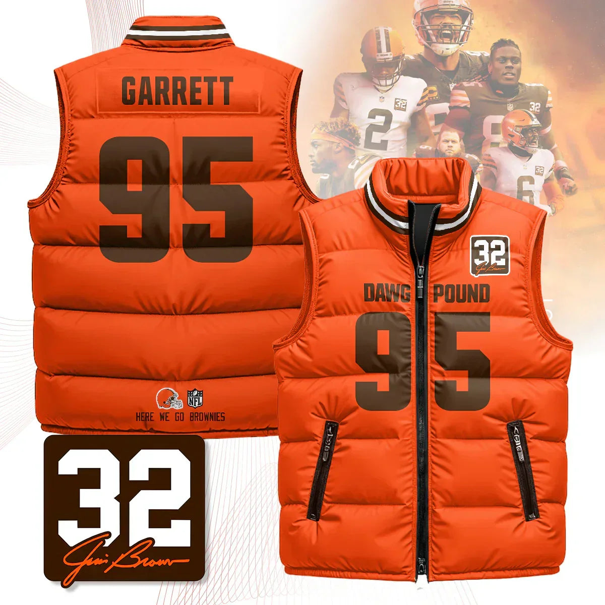 Cleveland Browns Unisex Puffer Vest