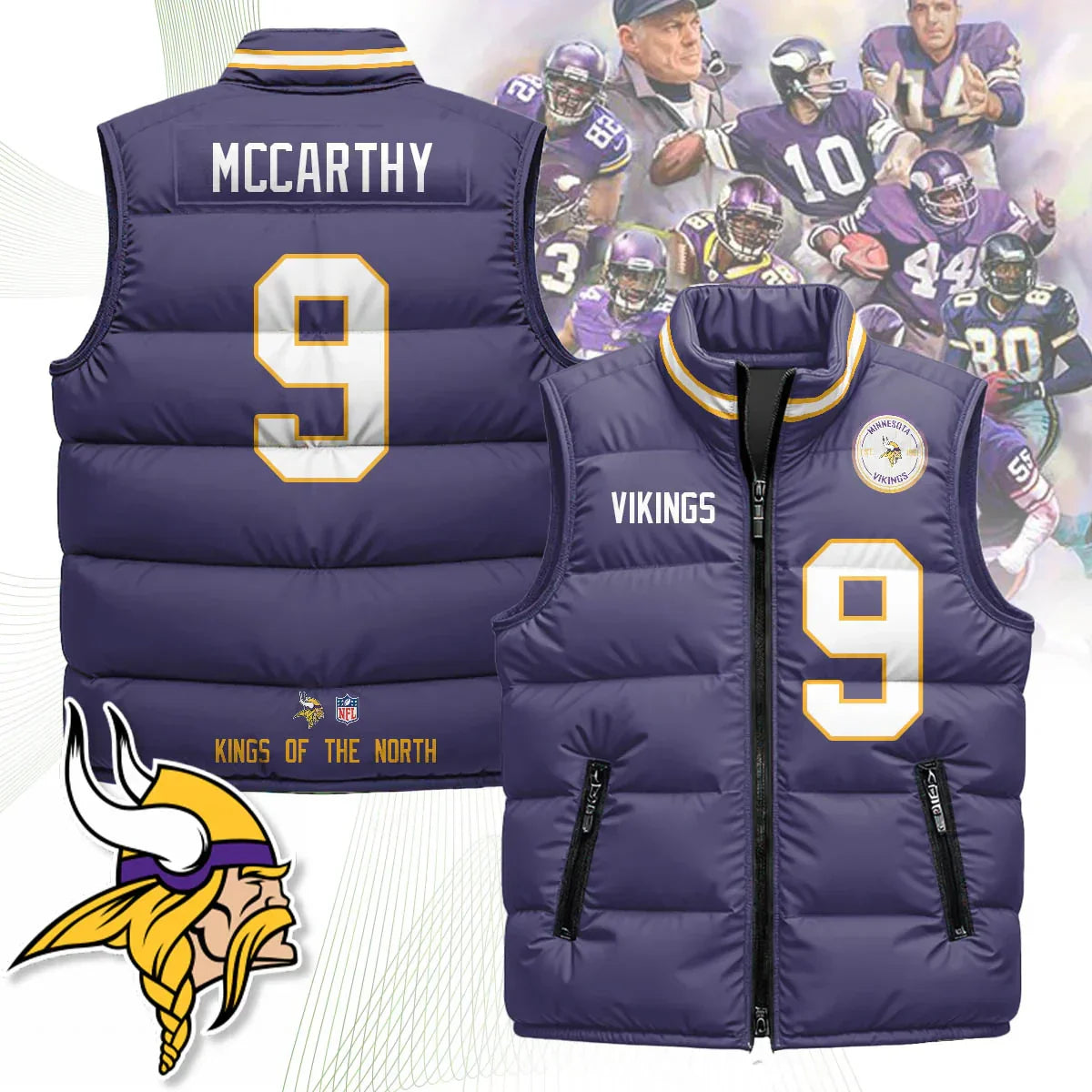 Minnesota Vikings Unisex Puffer Vest