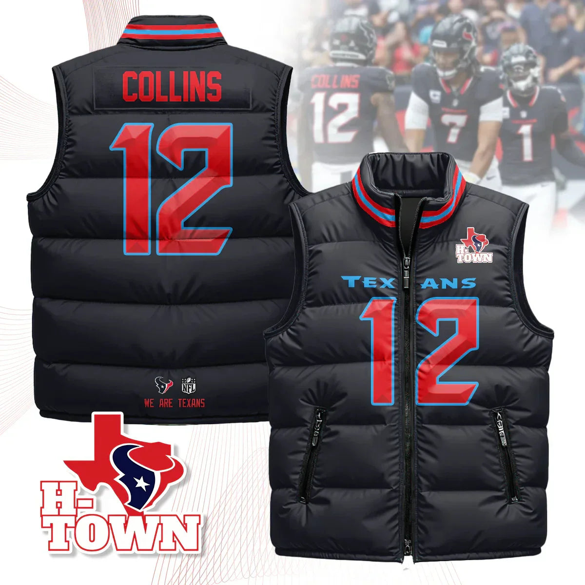 Houston Texans Unisex Puffer Vest