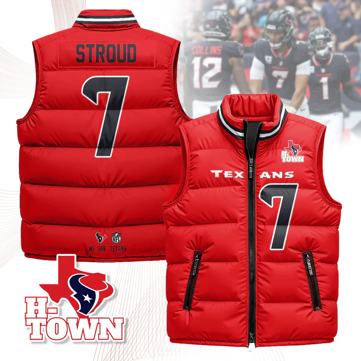 Houston Texans Unisex Puffer Vest