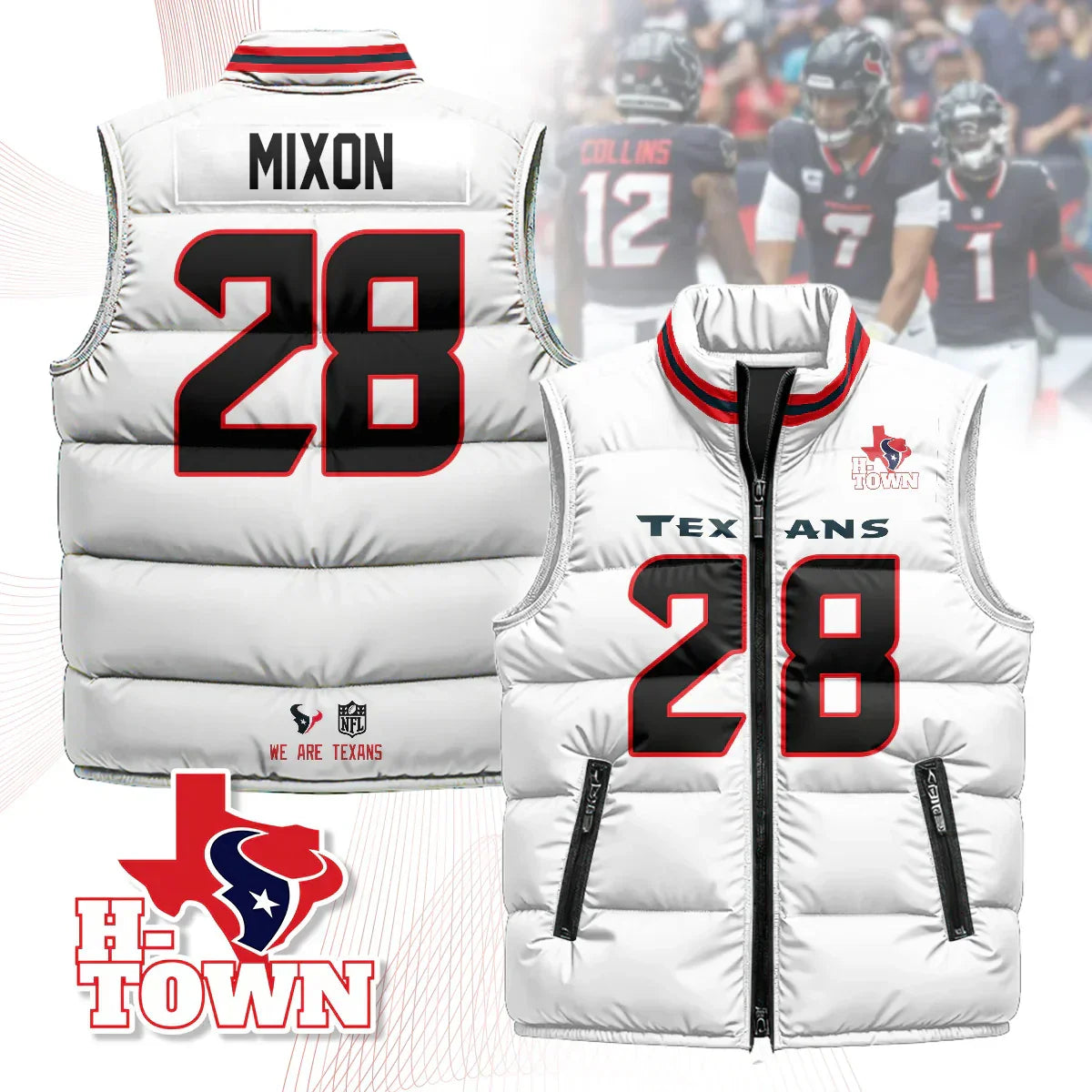 Houston Texans Unisex Puffer Vest