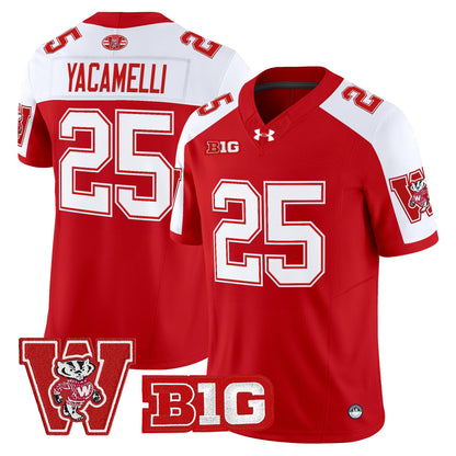 Men's Wisconsin Badgers Throwback Vapor Limited Jersey - All Stitched