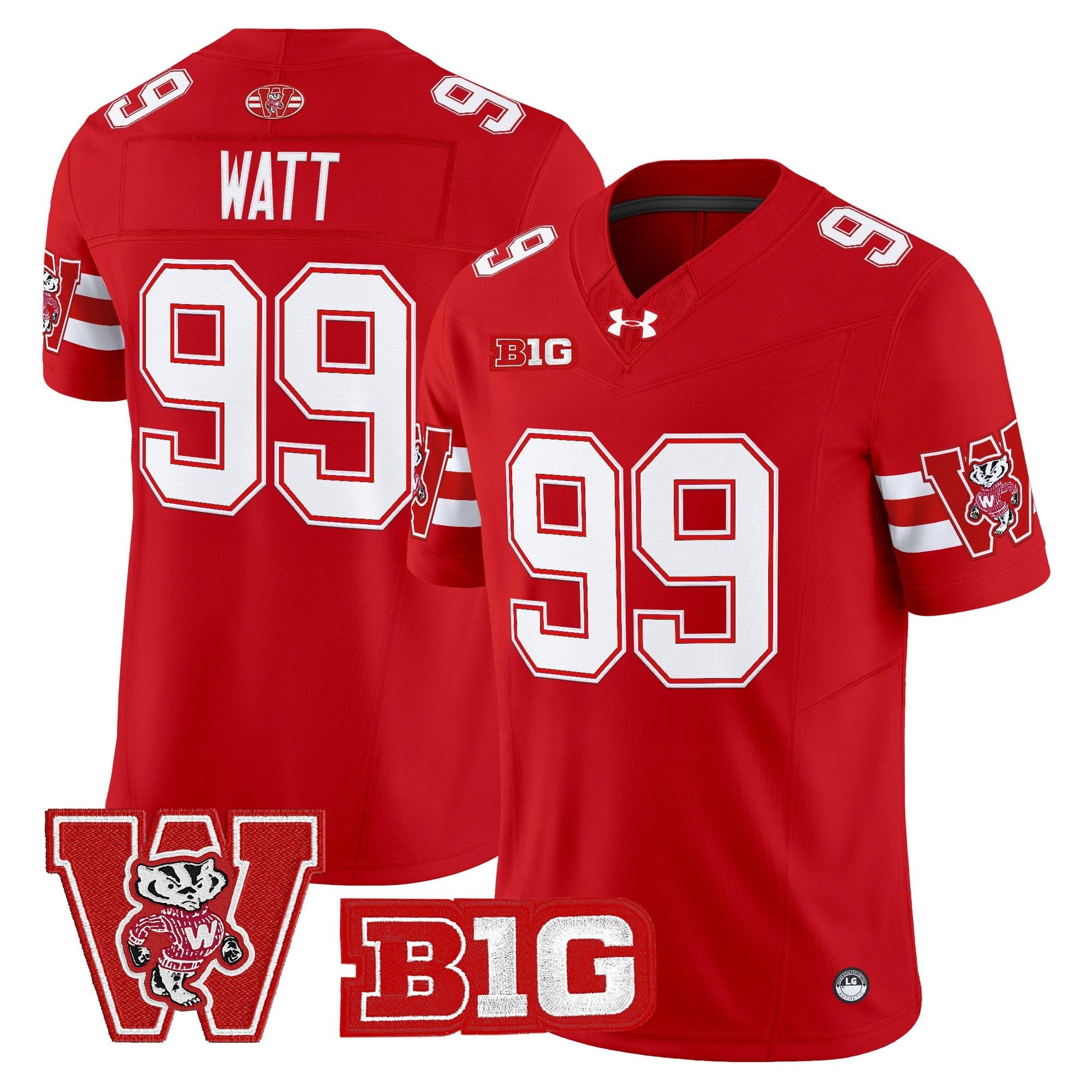Men's Wisconsin Badgers Throwback Vapor Limited Jersey - All Stitched
