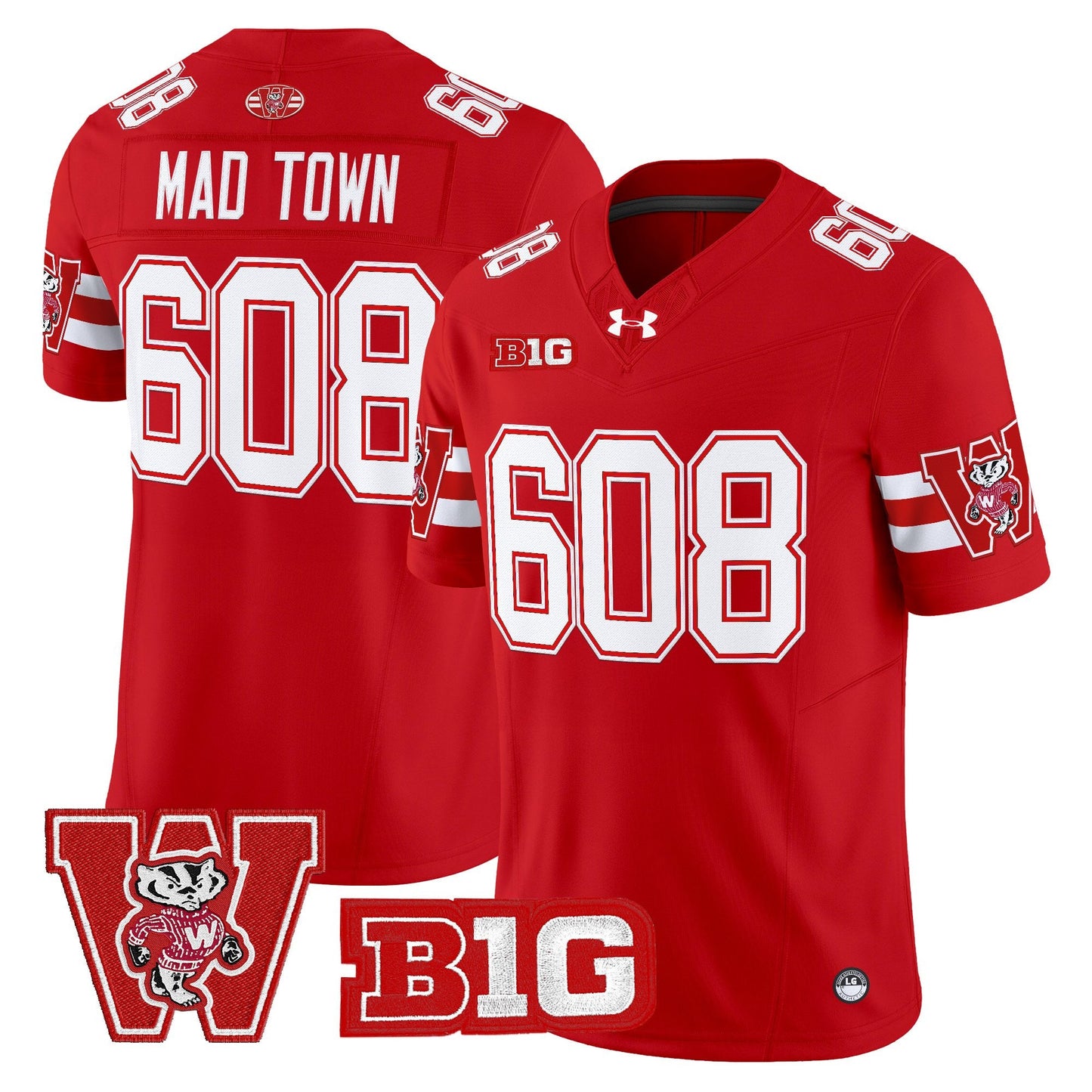 Men's Wisconsin Badgers Throwback Vapor Limited Jersey - All Stitched
