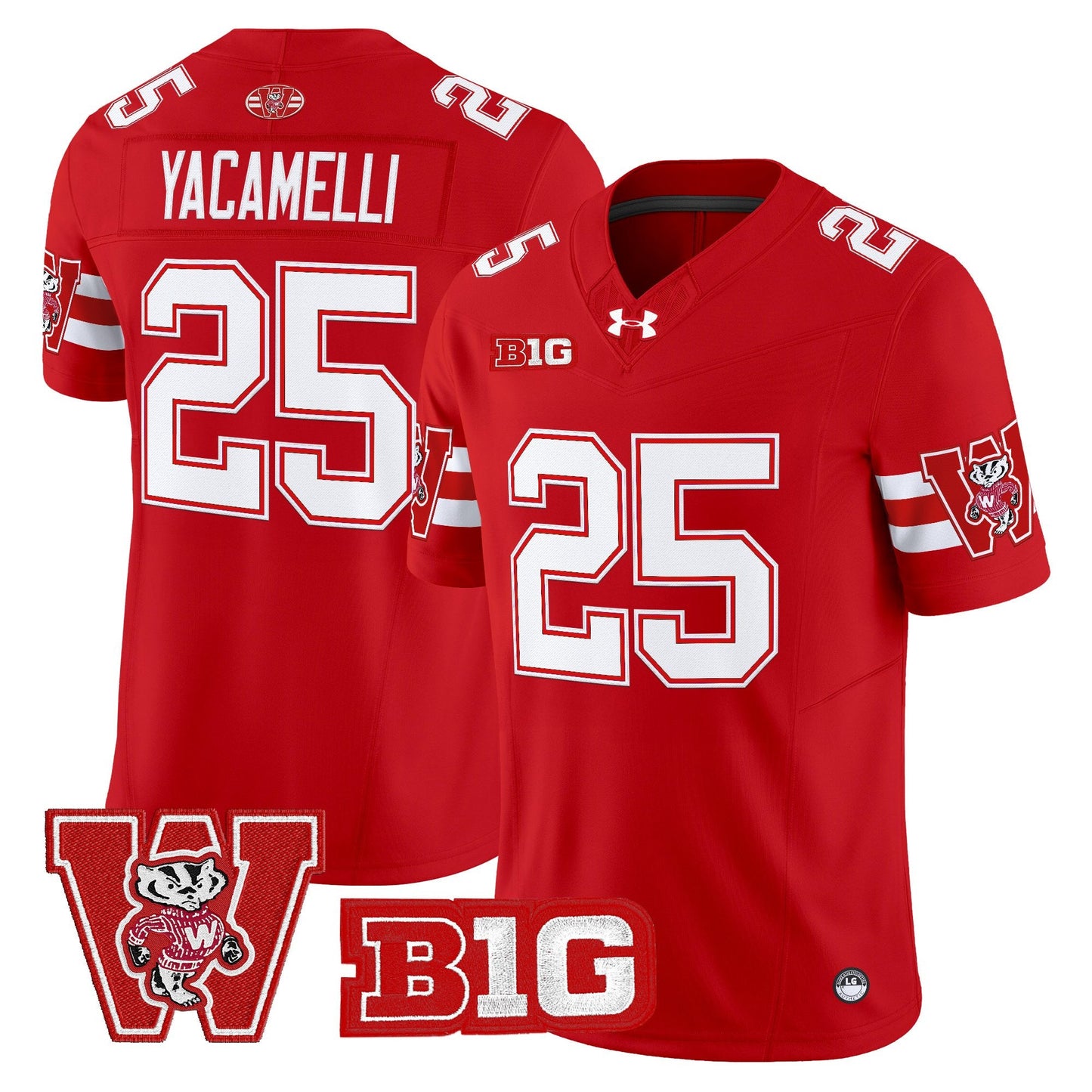 Men's Wisconsin Badgers Throwback Vapor Limited Jersey - All Stitched