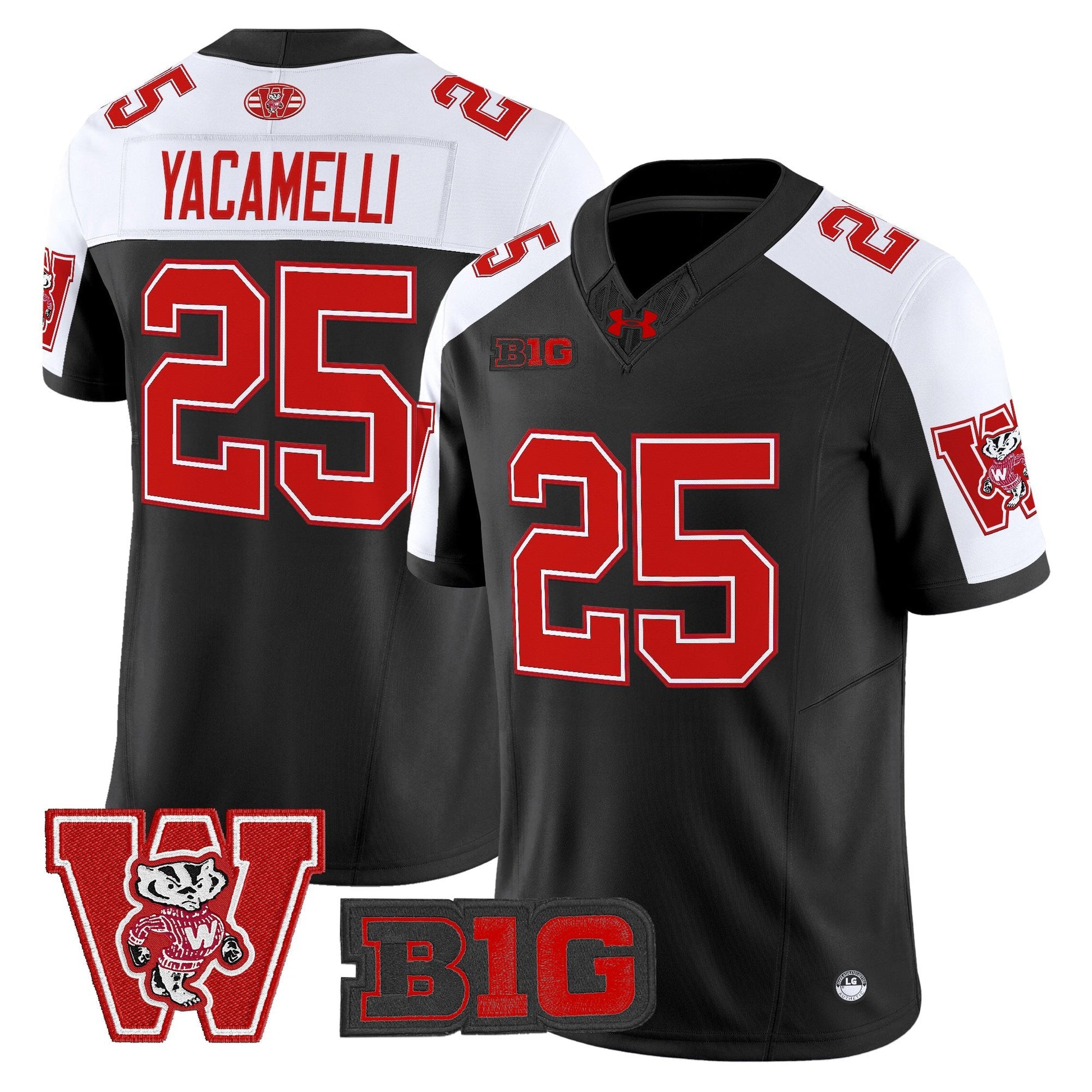 Men's Wisconsin Badgers Throwback Vapor Limited Jersey - All Stitched