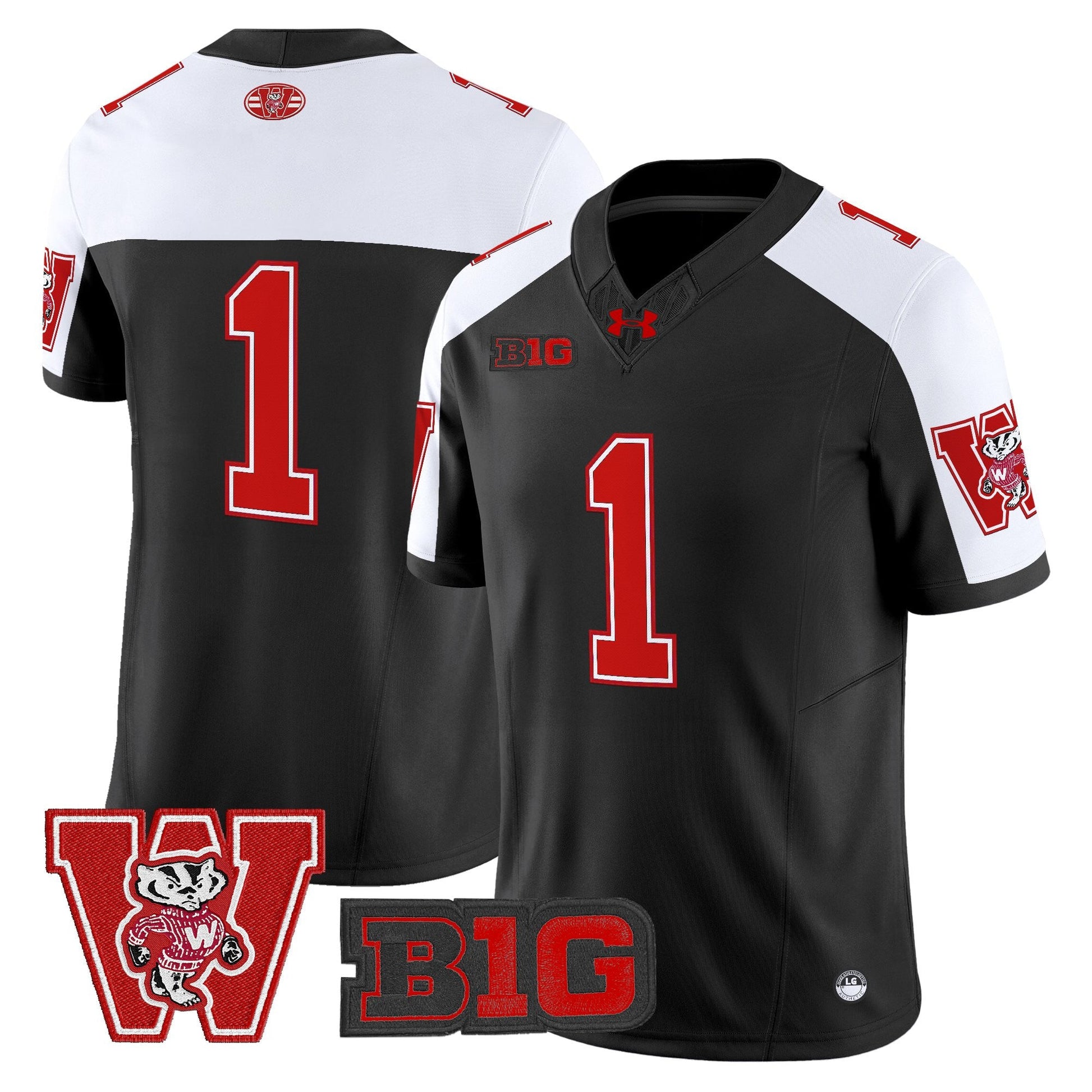 Men's Wisconsin Badgers Throwback Vapor Limited Jersey - All Stitched