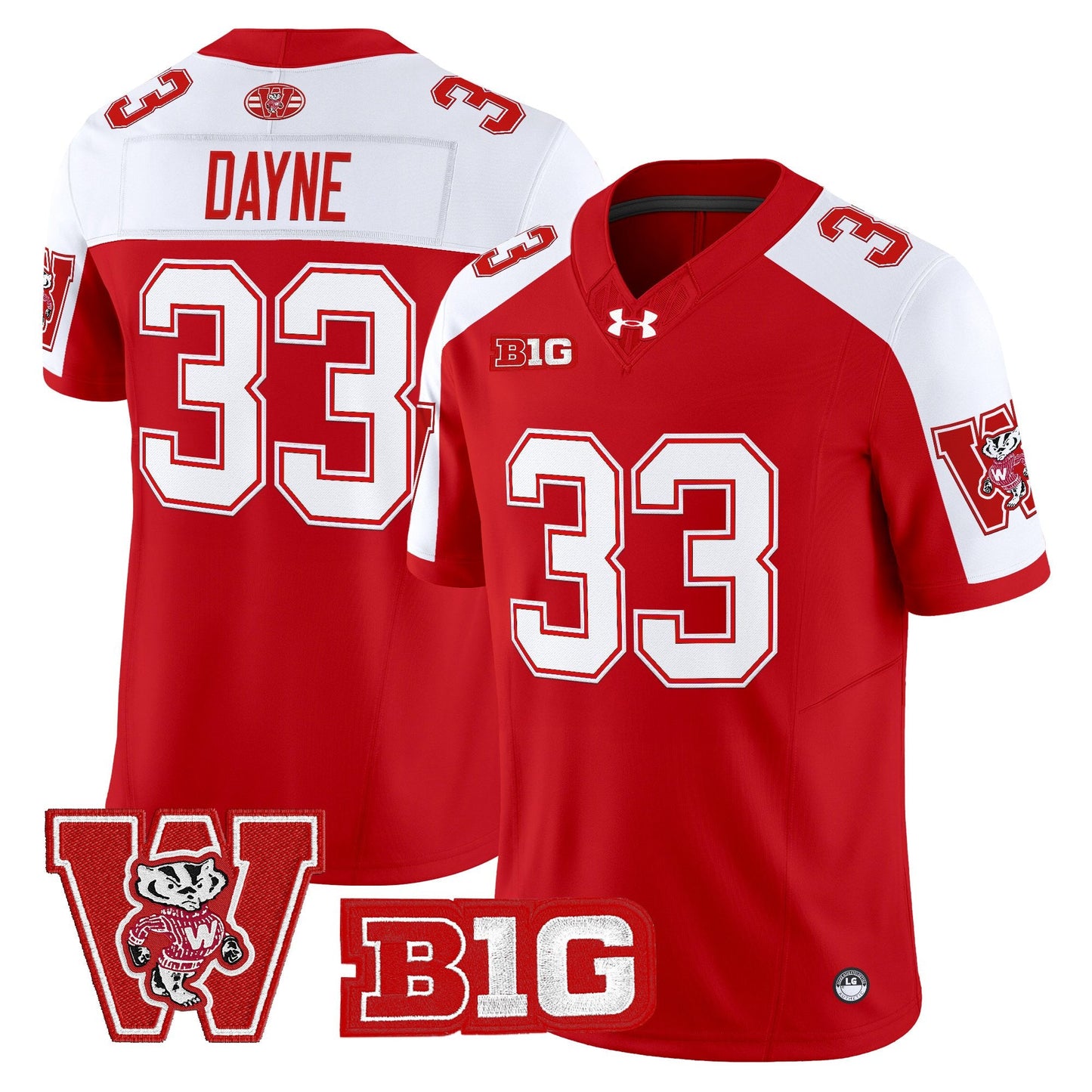 Men's Wisconsin Badgers Throwback Vapor Limited Jersey - All Stitched