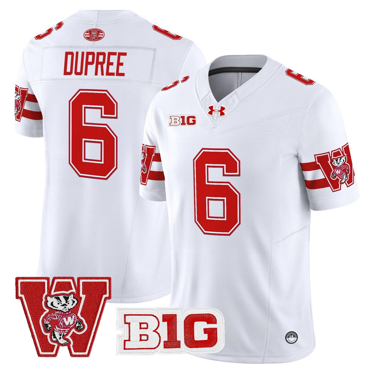 Men's Wisconsin Badgers Throwback Vapor Limited Jersey - All Stitched