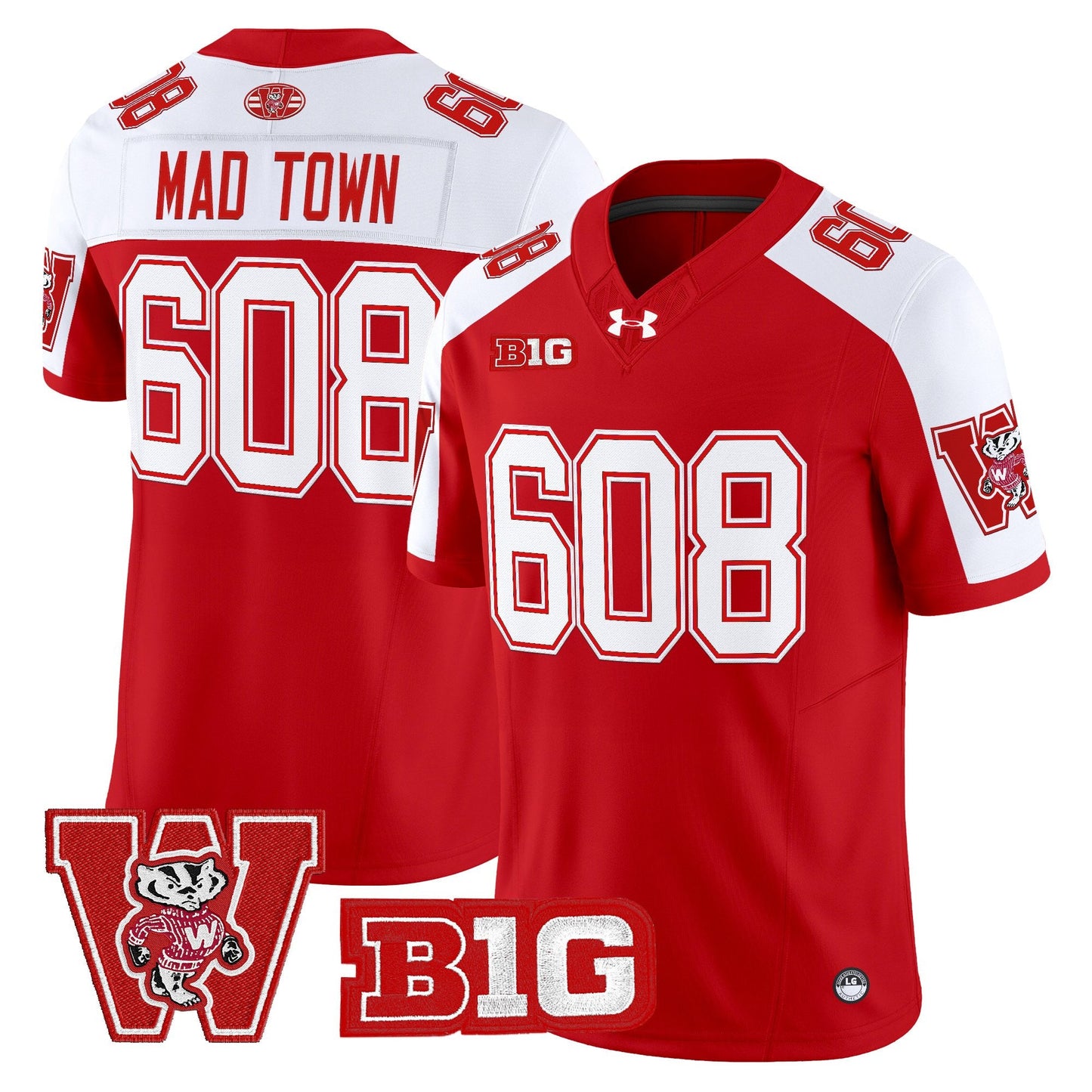 Men's Wisconsin Badgers Throwback Vapor Limited Jersey - All Stitched