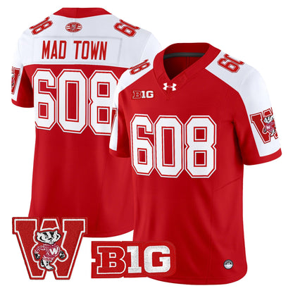 Men's Wisconsin Badgers Throwback Vapor Limited Jersey - All Stitched