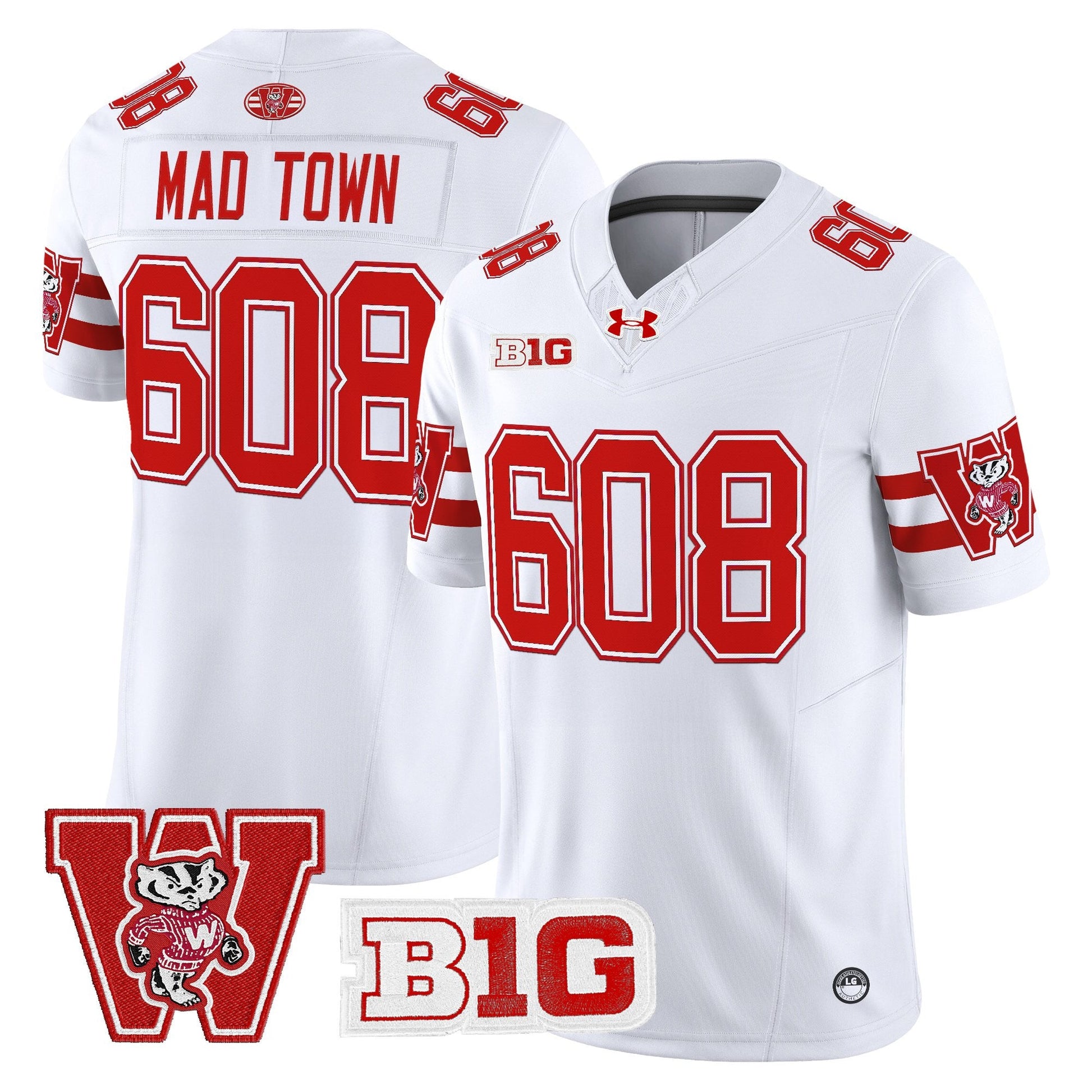 Men's Wisconsin Badgers Throwback Vapor Limited Jersey - All Stitched