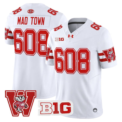 Men's Wisconsin Badgers Throwback Vapor Limited Jersey - All Stitched