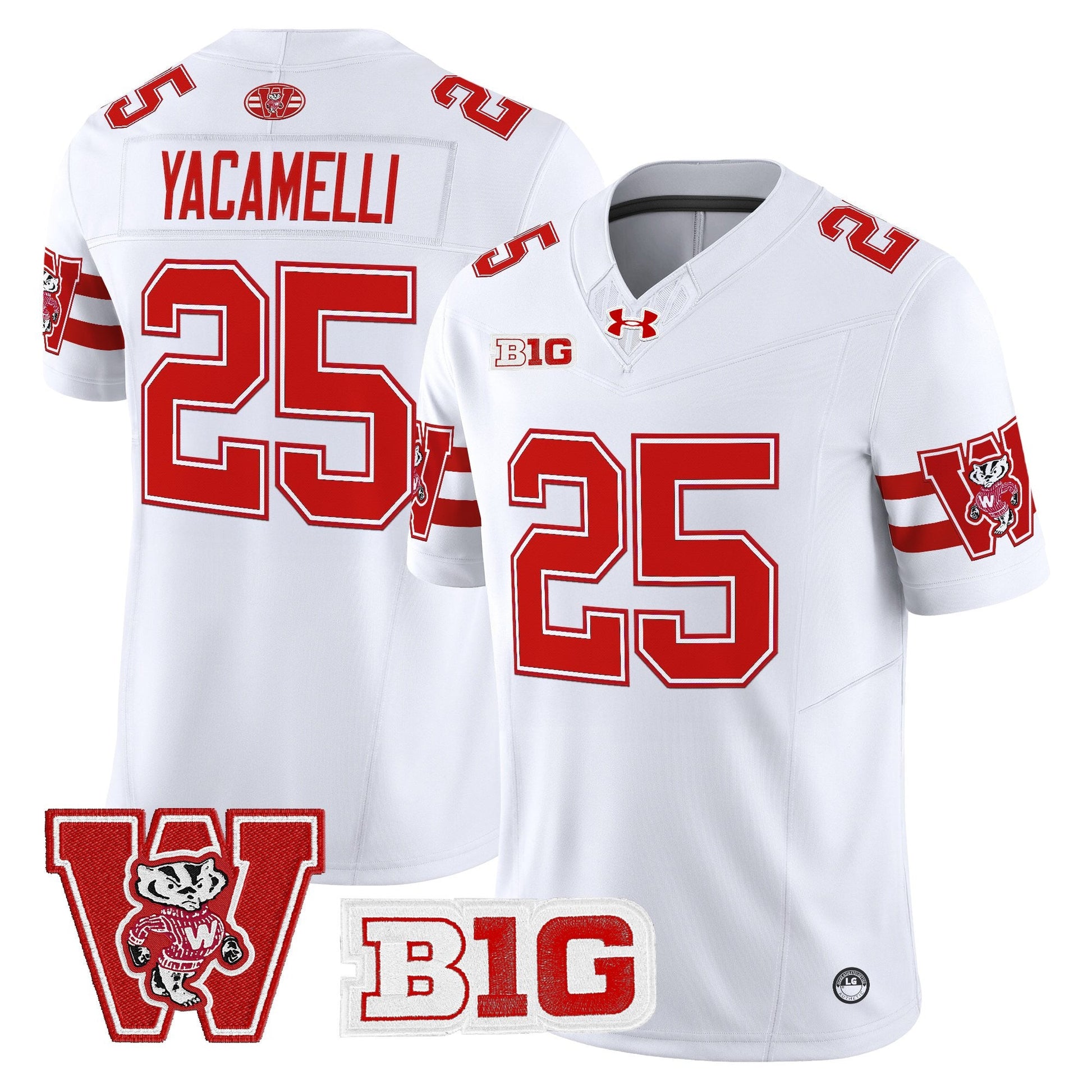 Men's Wisconsin Badgers Throwback Vapor Limited Jersey - All Stitched
