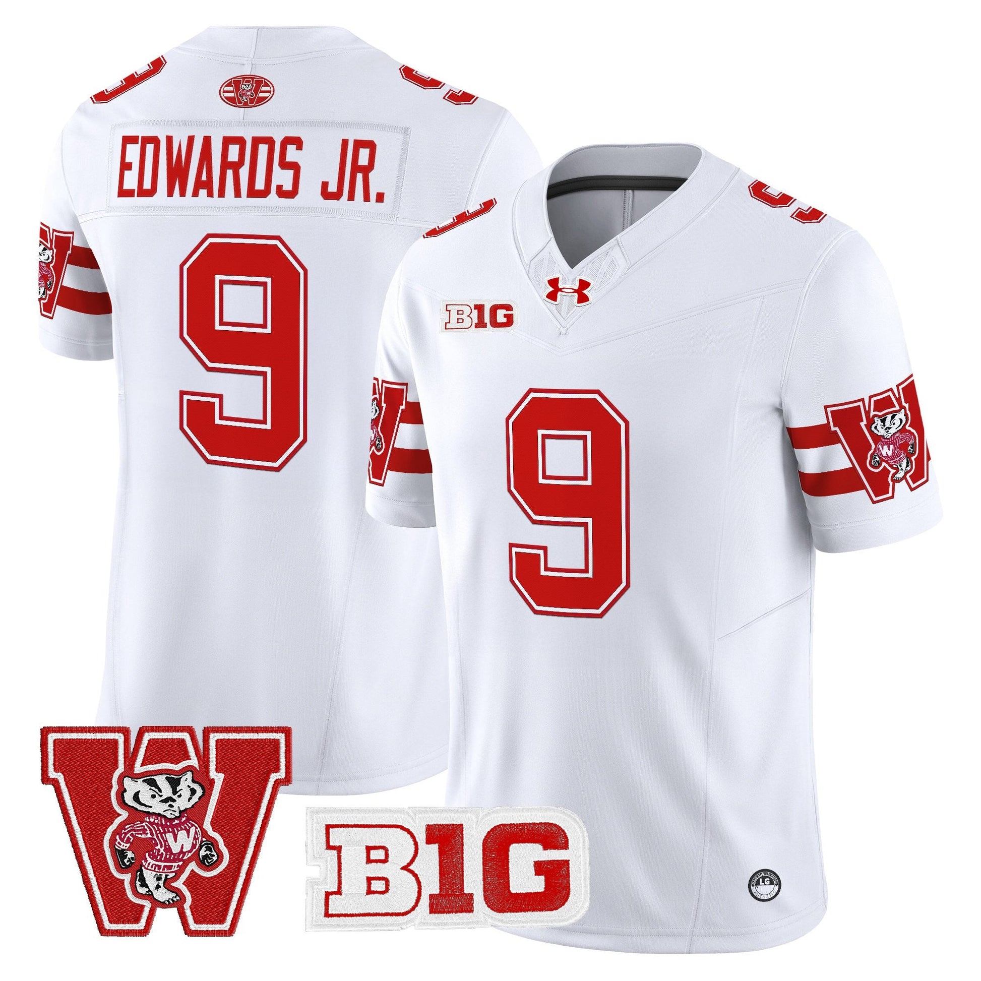 Men's Wisconsin Badgers Throwback Vapor Limited Jersey - All Stitched