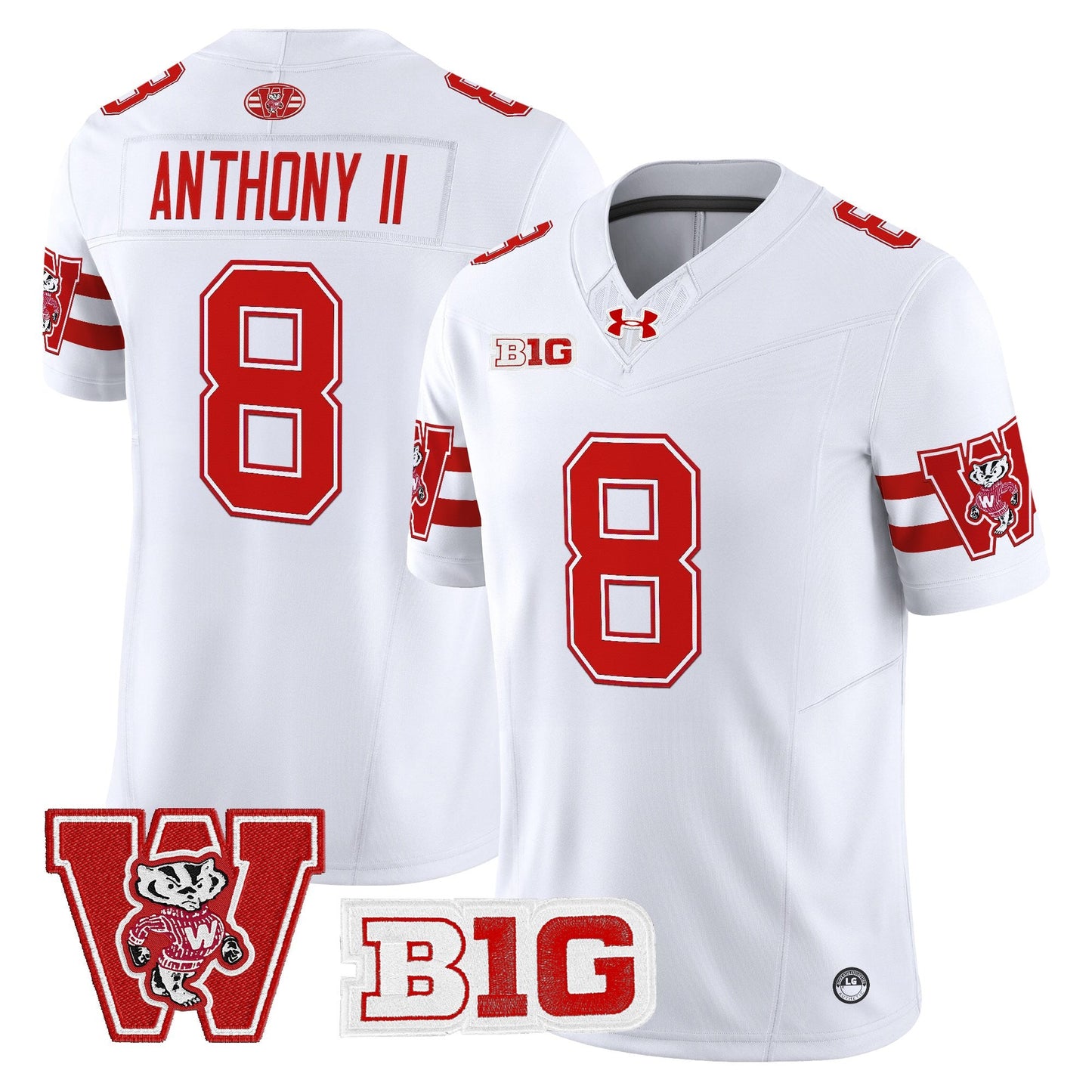 Men's Wisconsin Badgers Throwback Vapor Limited Jersey - All Stitched