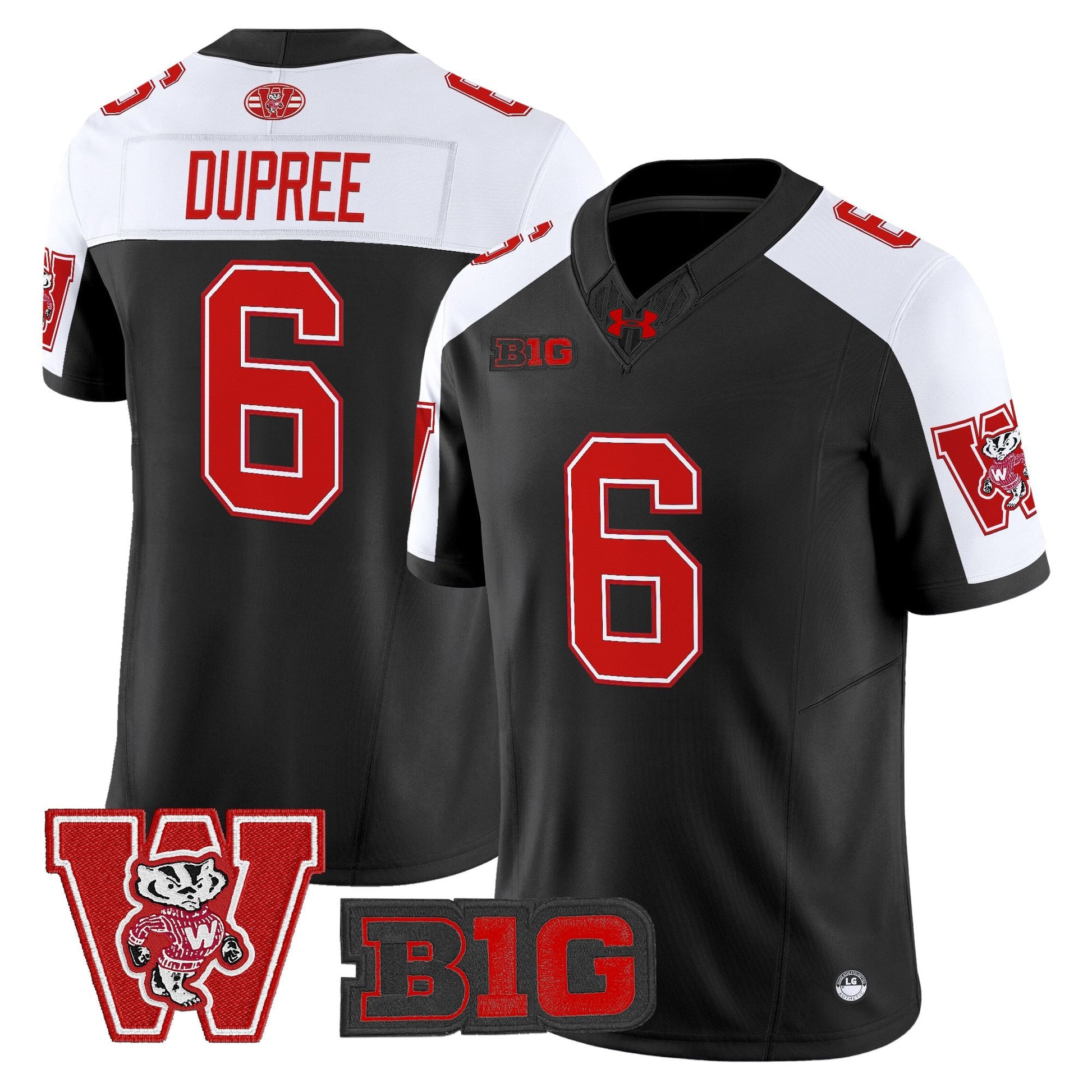 Men's Wisconsin Badgers Throwback Vapor Limited Jersey - All Stitched