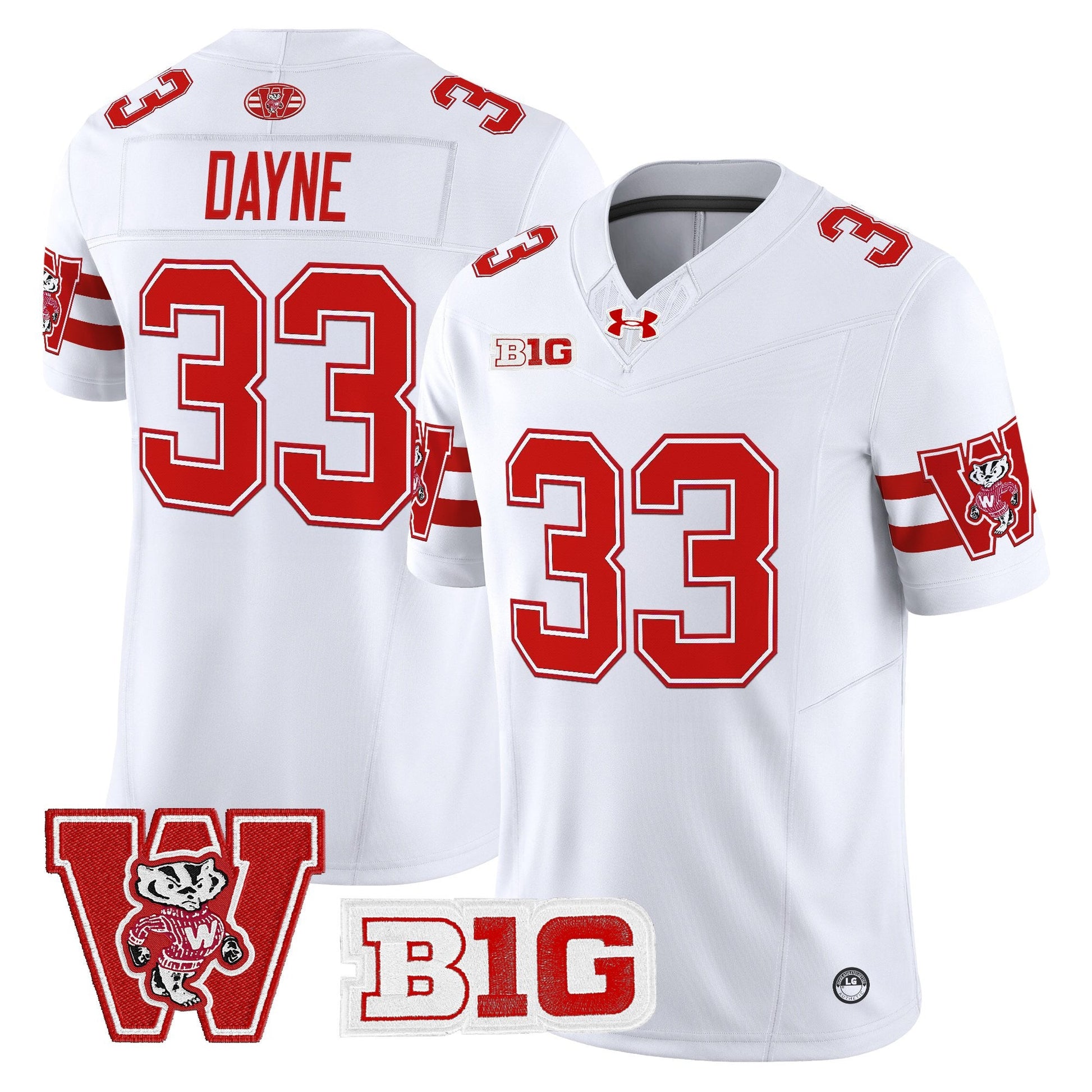 Men's Wisconsin Badgers Throwback Vapor Limited Jersey - All Stitched