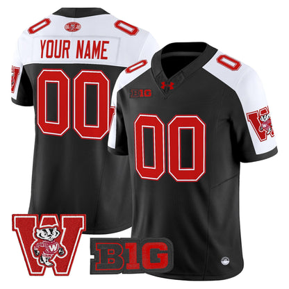 Wisconsin Badgers Throwback Vapor Limited Custom Jersey - All Stitched