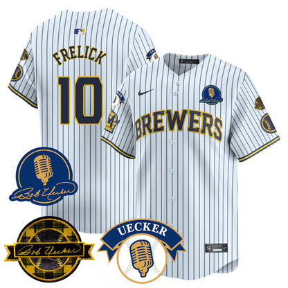 Milwaukee Brewers 2025 Limited Jersey - Bob Uecker Patch - All Stitched