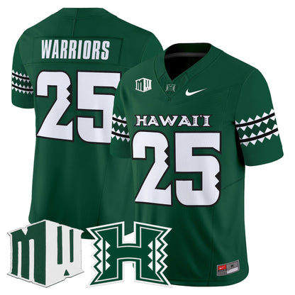 Men's Hawai'i Rainbow Warriors 2025 Vapor Limited Jersey - All Stitched