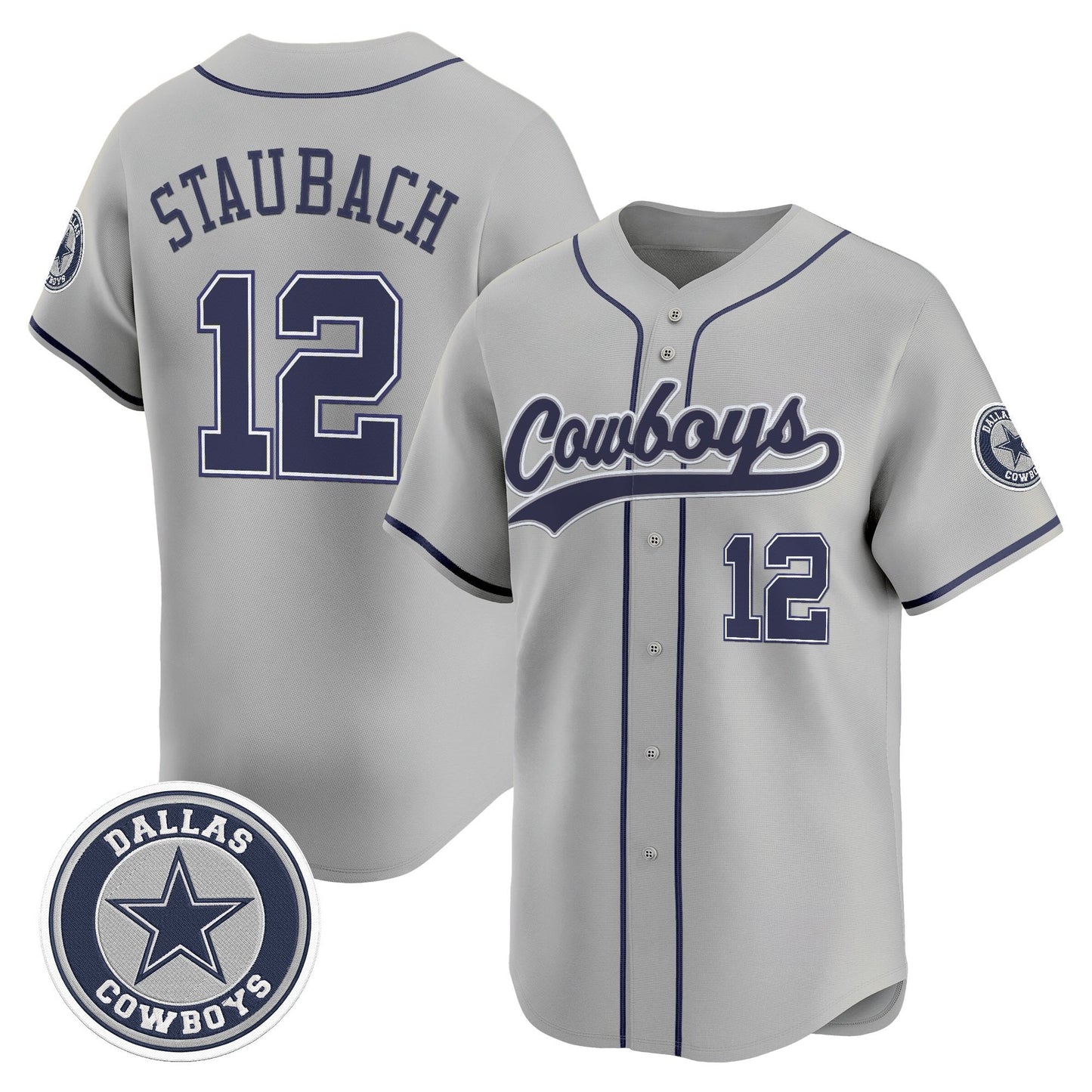 Men's Dallas Cowboys Vapor Baseball Jersey - All Stitched