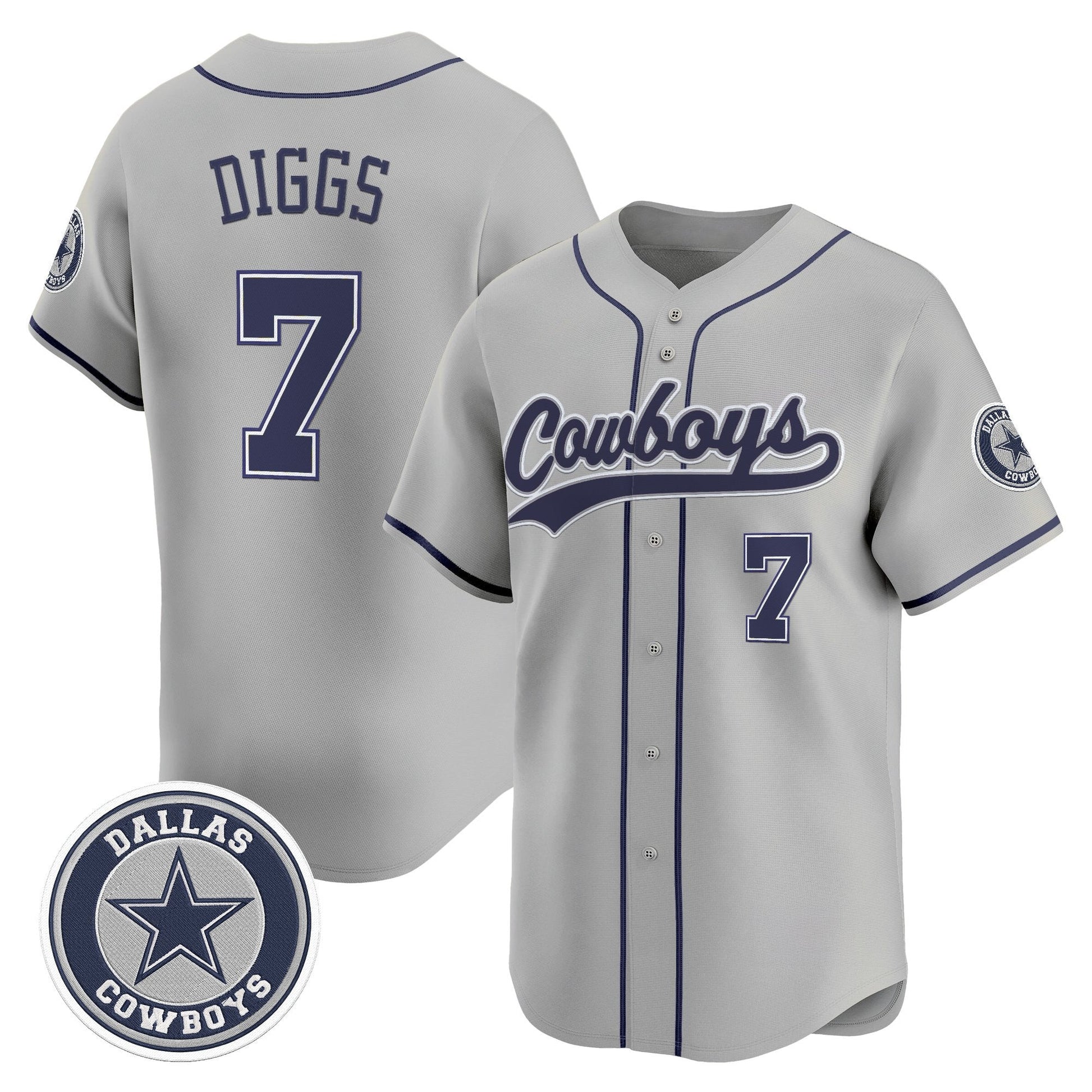 Men's Dallas Cowboys Vapor Baseball Jersey - All Stitched