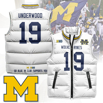 Michigan Wolverines Unisex Puffer Vest