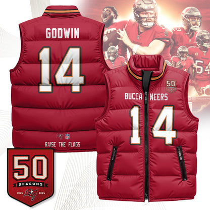 Tampa Bay Buccaneers Unisex Puffer Vest