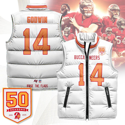 Tampa Bay Buccaneers Unisex Puffer Vest