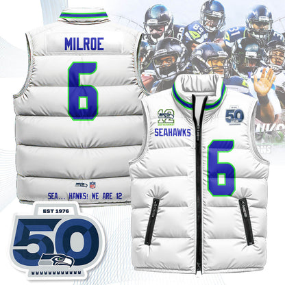 Seattle Seahawks Unisex Puffer Vest