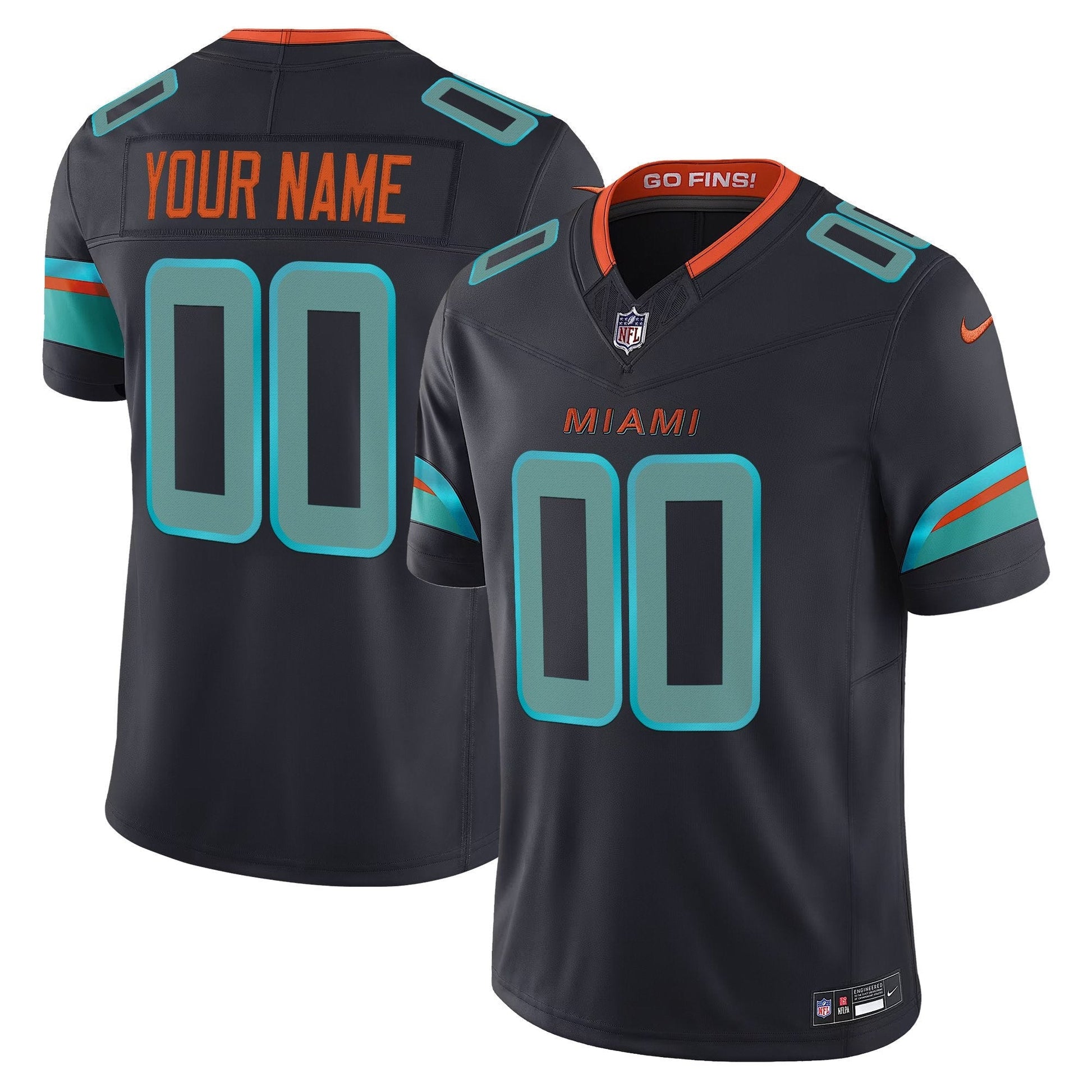 Miami Dolphins 2025 "Rivalries" Vapor Limited Custom Jersey - All Stitched