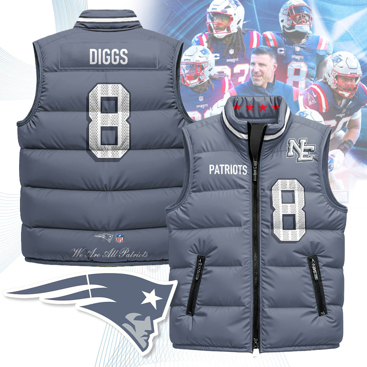 New England Patriots Rivalry Series Puffer Vest