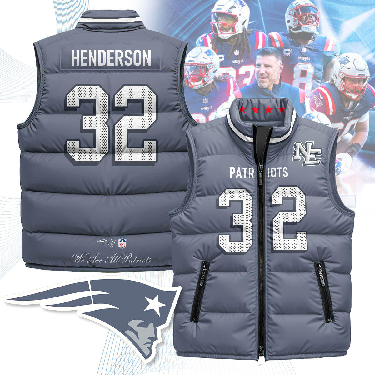 New England Patriots Rivalry Series Puffer Vest