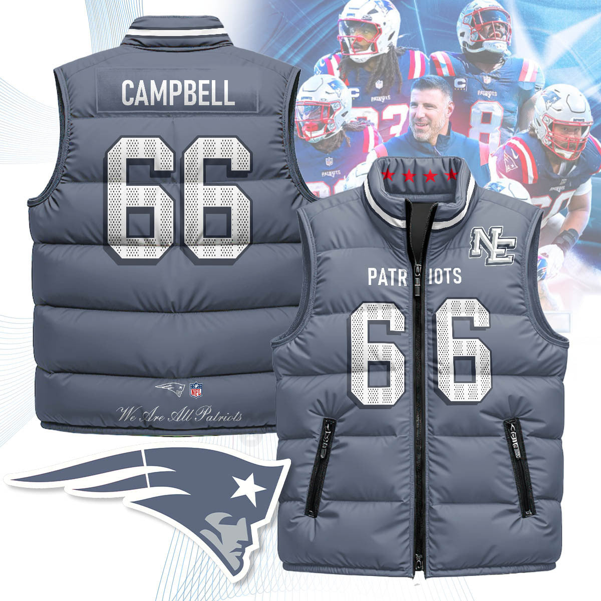 New England Patriots Rivalry Series Puffer Vest