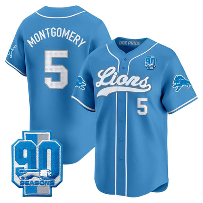 Men's Detroit Lions 2025 Vapor Baseball Jersey - All Stitched