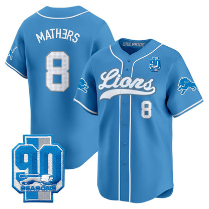 Men's Detroit Lions 2025 Vapor Baseball Jersey - All Stitched