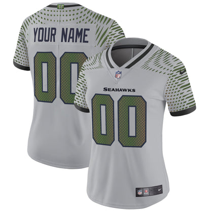 Seattle Seahawks 2025 "Rivalries" Vapor Limited Custom Jersey - All Stitched