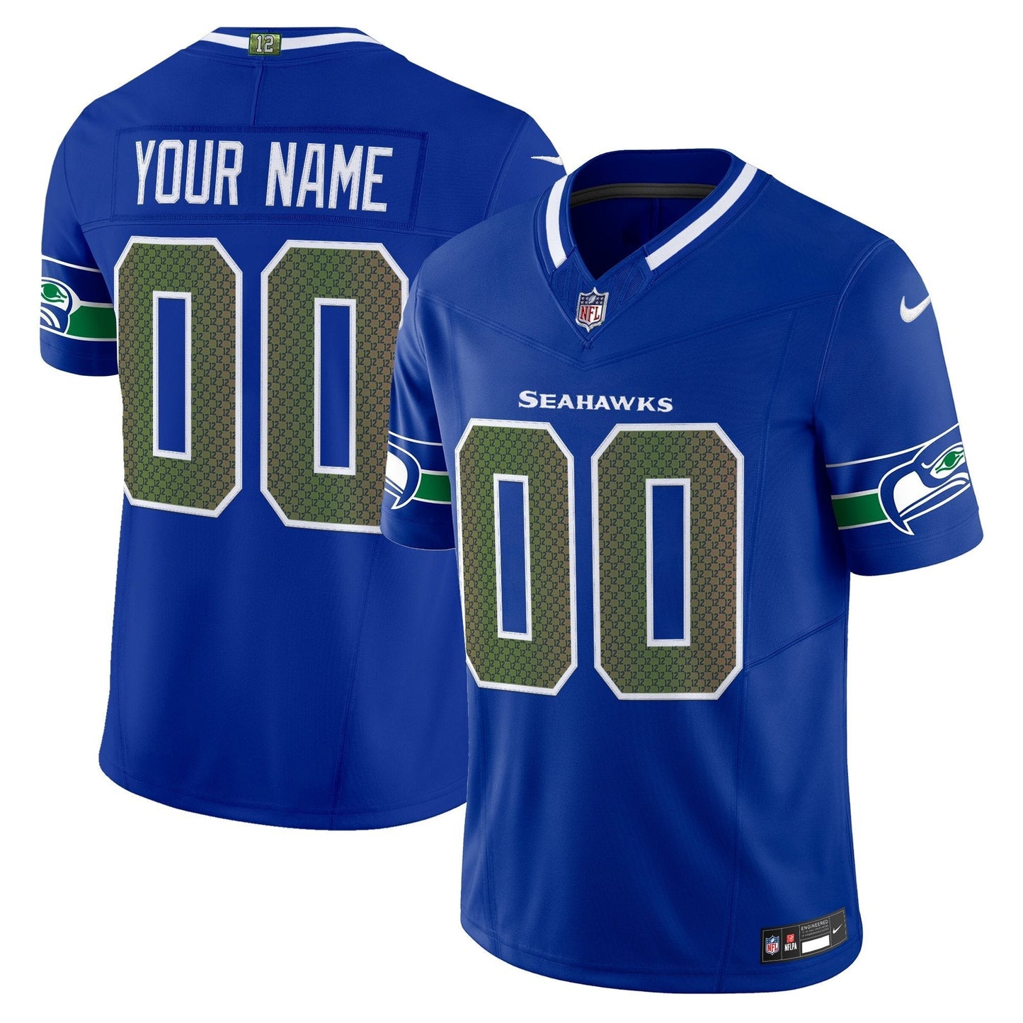 Seattle Seahawks 2025 "Rivalries" Vapor Limited Custom Jersey - All Stitched