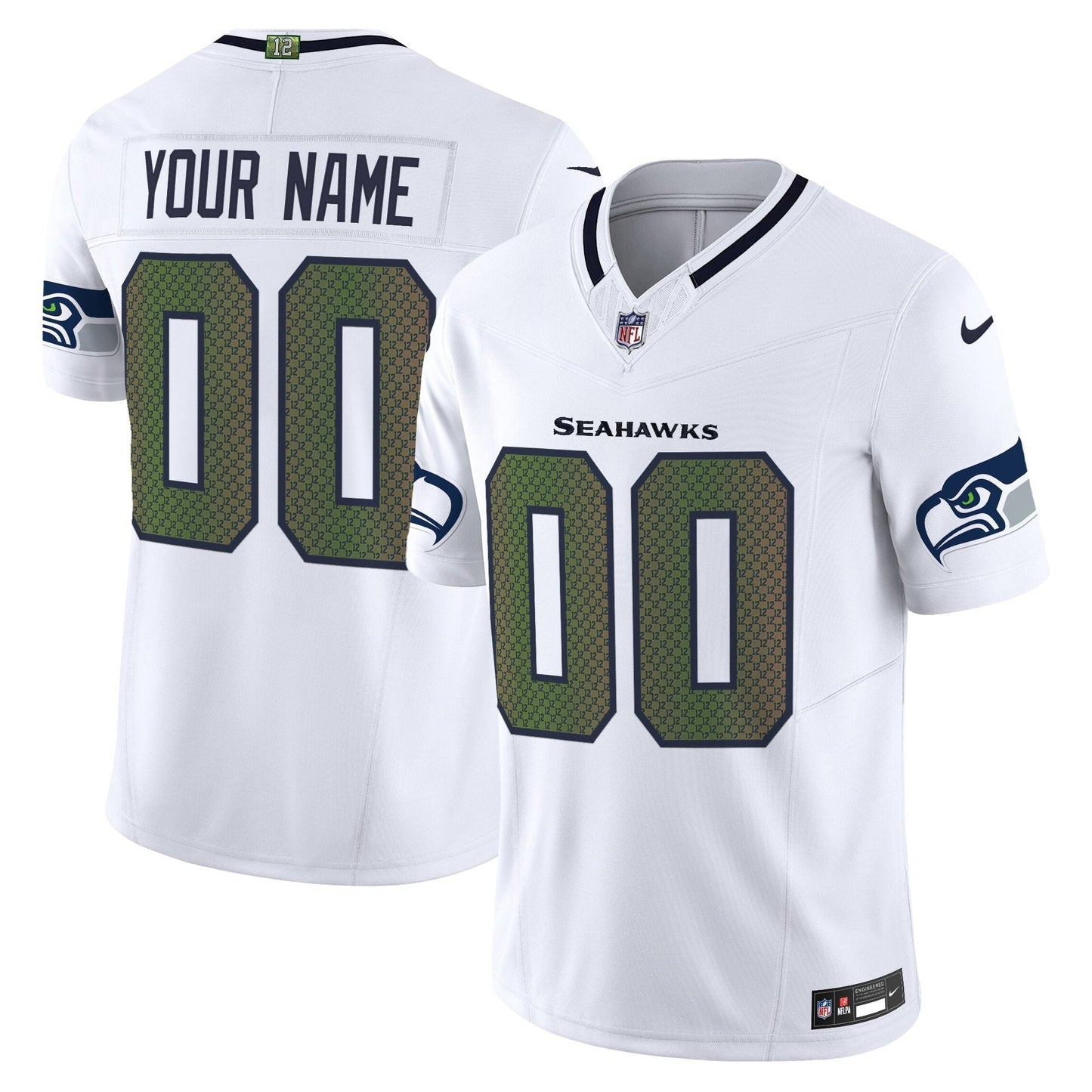 Seattle Seahawks 2025 "Rivalries" Vapor Limited Custom Jersey - All Stitched