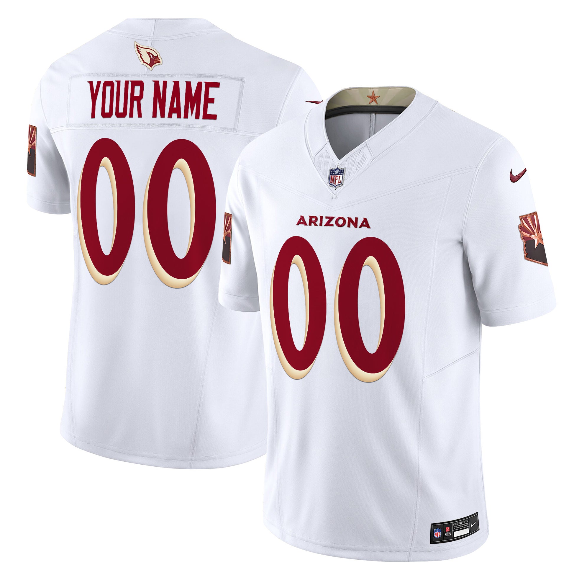 Arizona Cardinals 2025 "Rivalries" Vapor Limited Custom Jersey - All Stitched