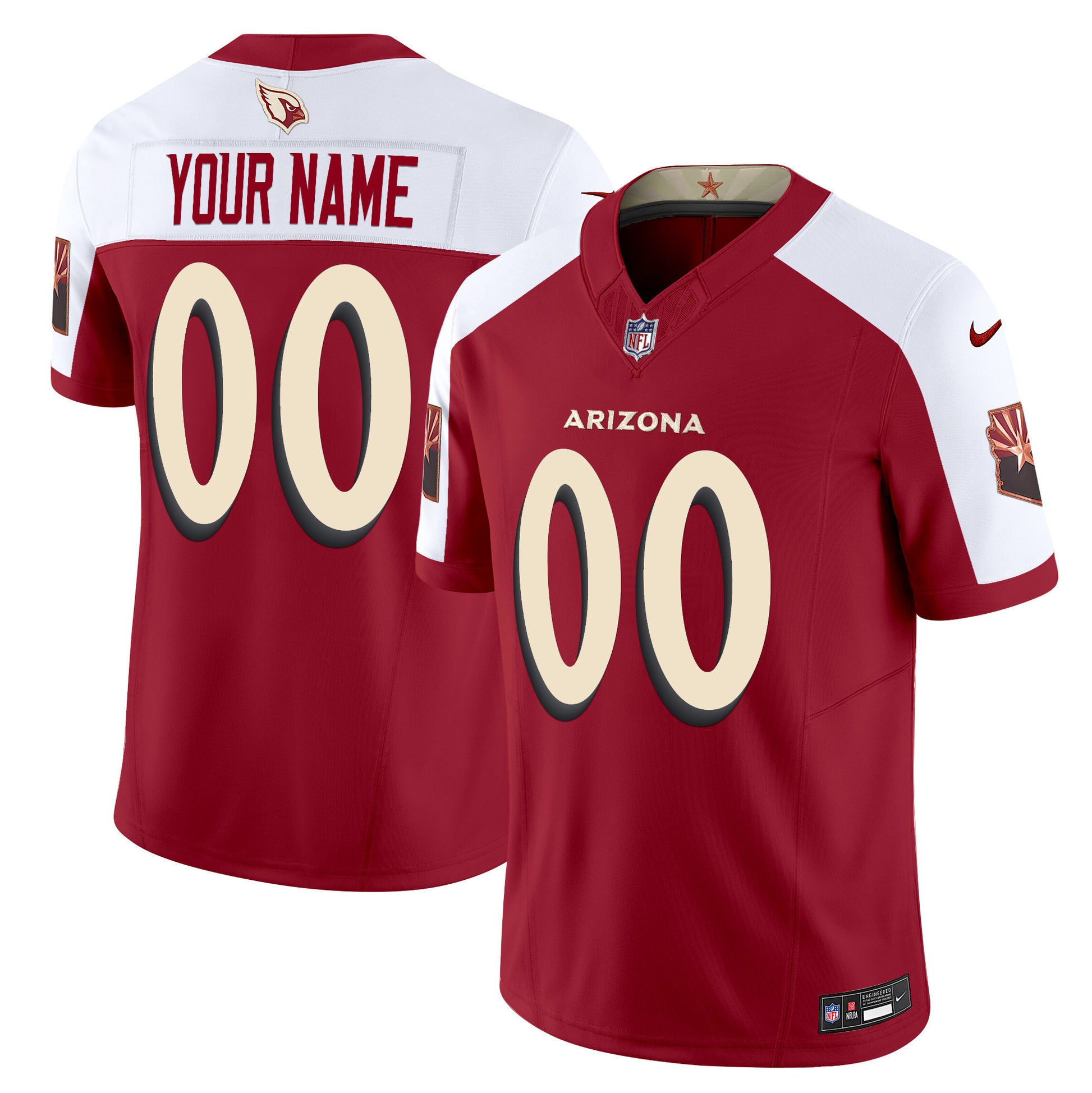 Arizona Cardinals 2025 "Rivalries" Vapor Limited Custom Jersey - All Stitched